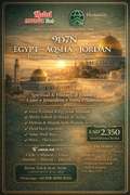 9D7N Egypt – Aqsha – Jordan Islamic Tour 2 Nov 2026 | Halal Mania Tour × ElysianGo Official Collaboration