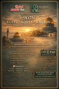 9D7N Egypt – Aqsha – Jordan Islamic Tour 14 Sept 2026 | Halal Mania Tour × ElysianGo