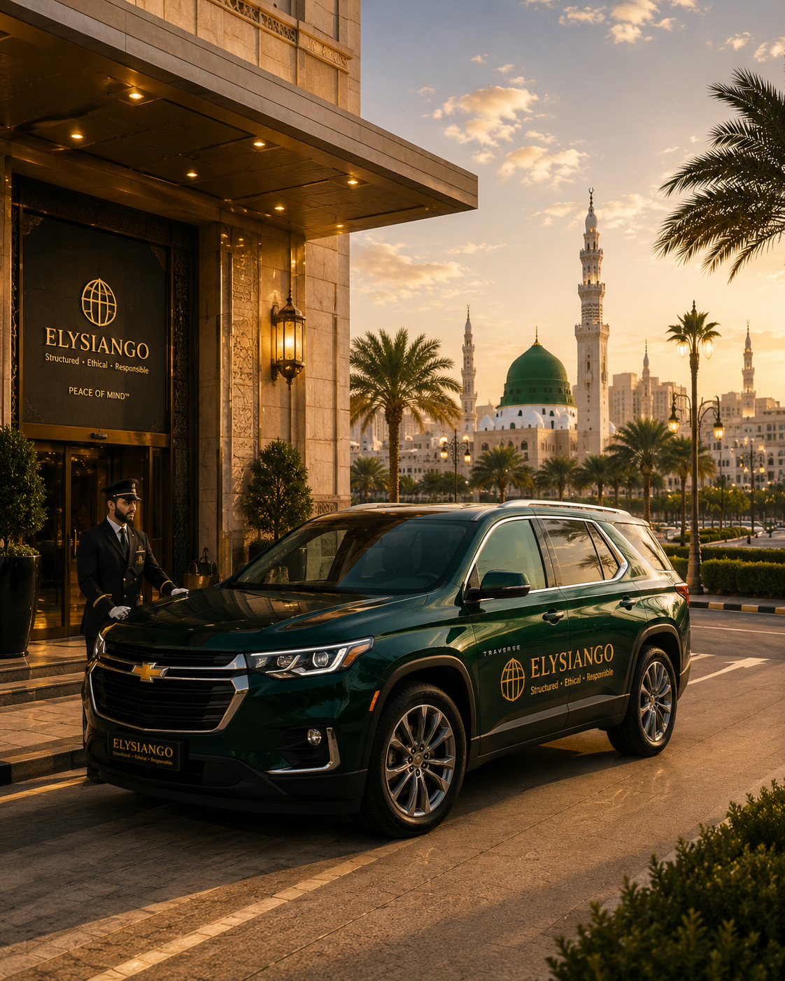 ELYSIANGO Family SUV™ | Jeddah Airport (JED) → Madinah Hotel | Private Airport Transfer
