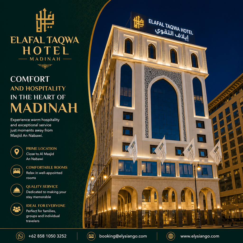ELYSIANGO Premium Stay™ | Elaf Taqwa Hotel | Madinah