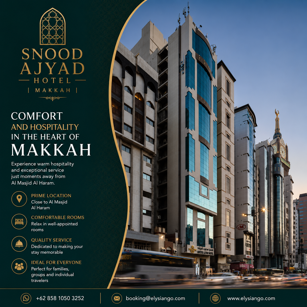 ELYSIANGO Affordable Stay™ | Snood Ajyad | Makkah