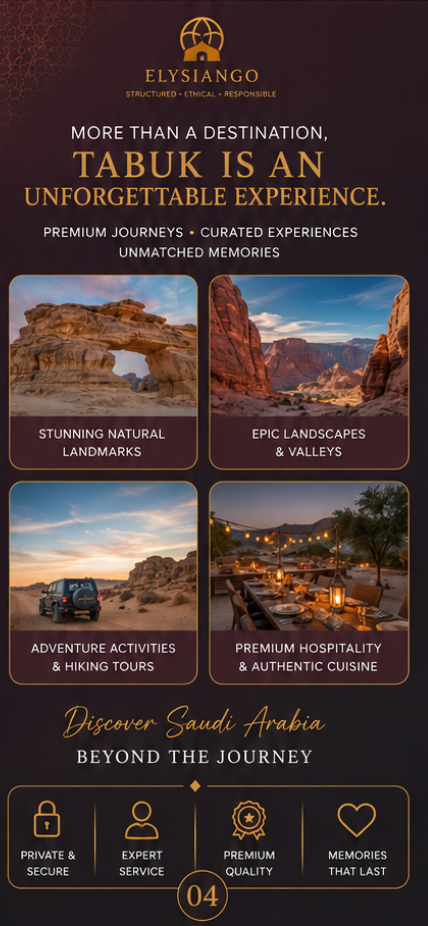 Tabuk 4 Days 3 Nights — Premium Saudi Adventure Experience