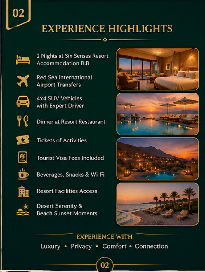 Harmony of Earth, Sea & Self — 3 Days at Six Senses Southern Dunes Resort | ELYSIANGO