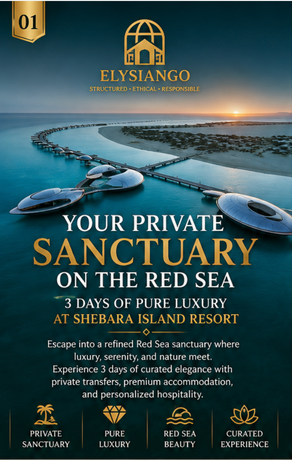 Your Private Sanctuary on the Red Sea — 3 Days of Pure Luxury at Shebara Island Resort
