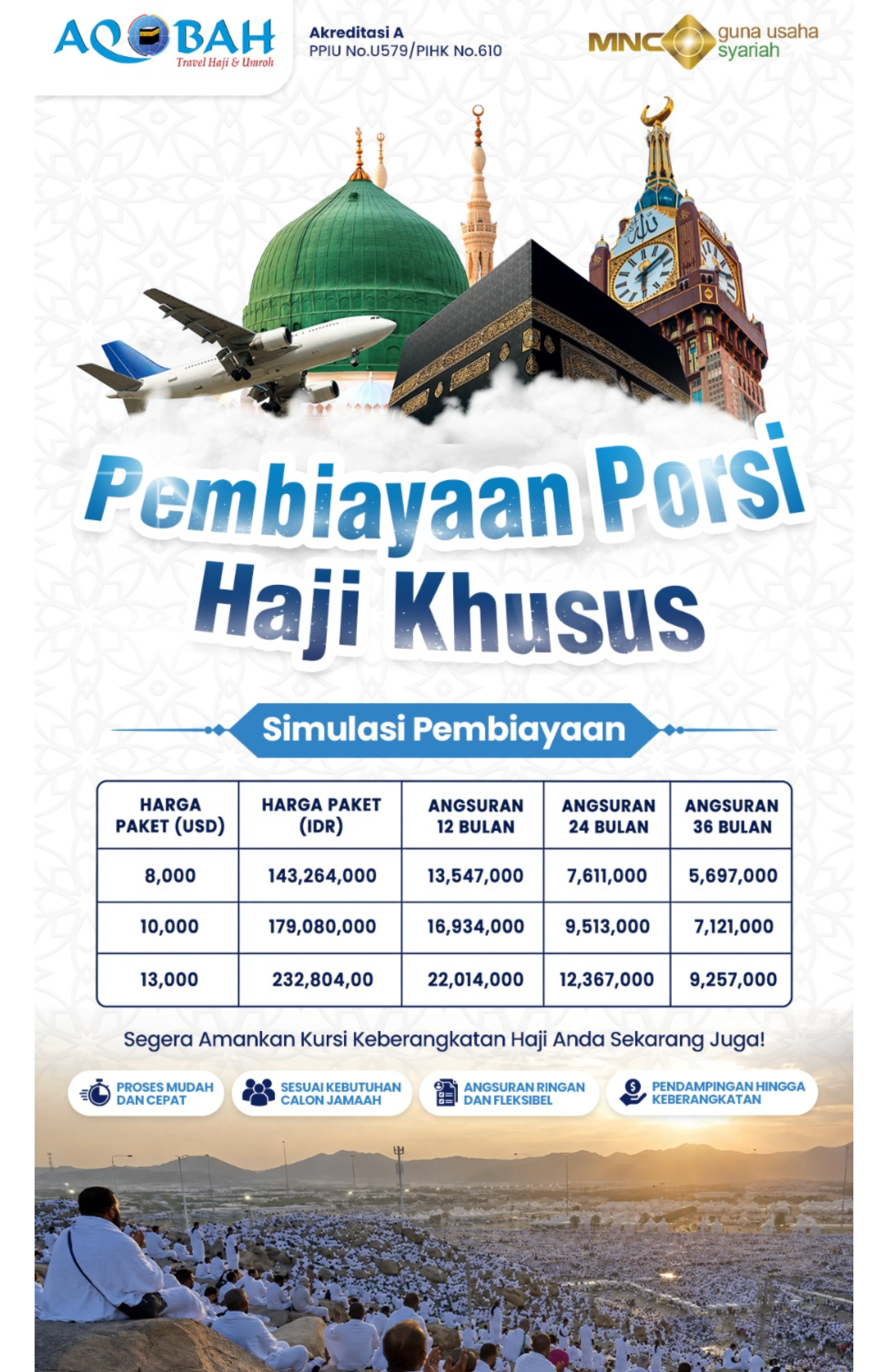 ELYSIANGO – Aqobah Hajj Khusus Harga Pasti™ | Mabrur, Premium & VIP
